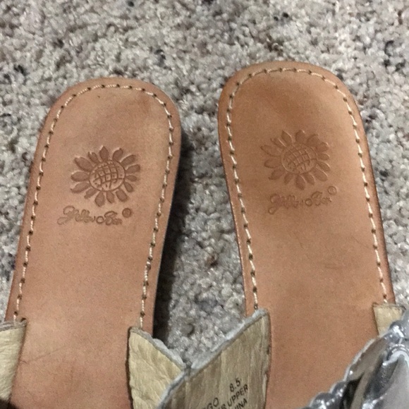 Yellow Box Braided Buckle Sandals - Picture 3 of 5